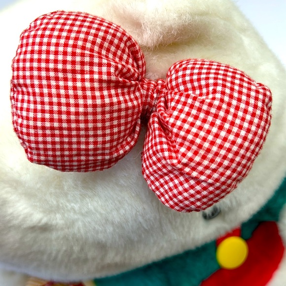 Vintage SANRIO “ Hello Kitty “ standing plush with bow and mini teddy - Picture 8 of 8